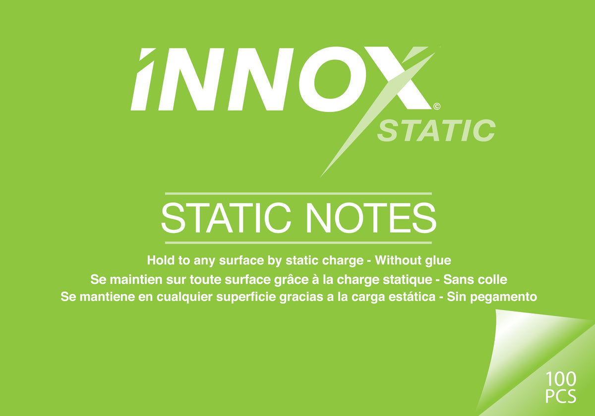 Static Notes  | 3 Sizes | 6 colours | 100pcs/pack - innoXstatic.com