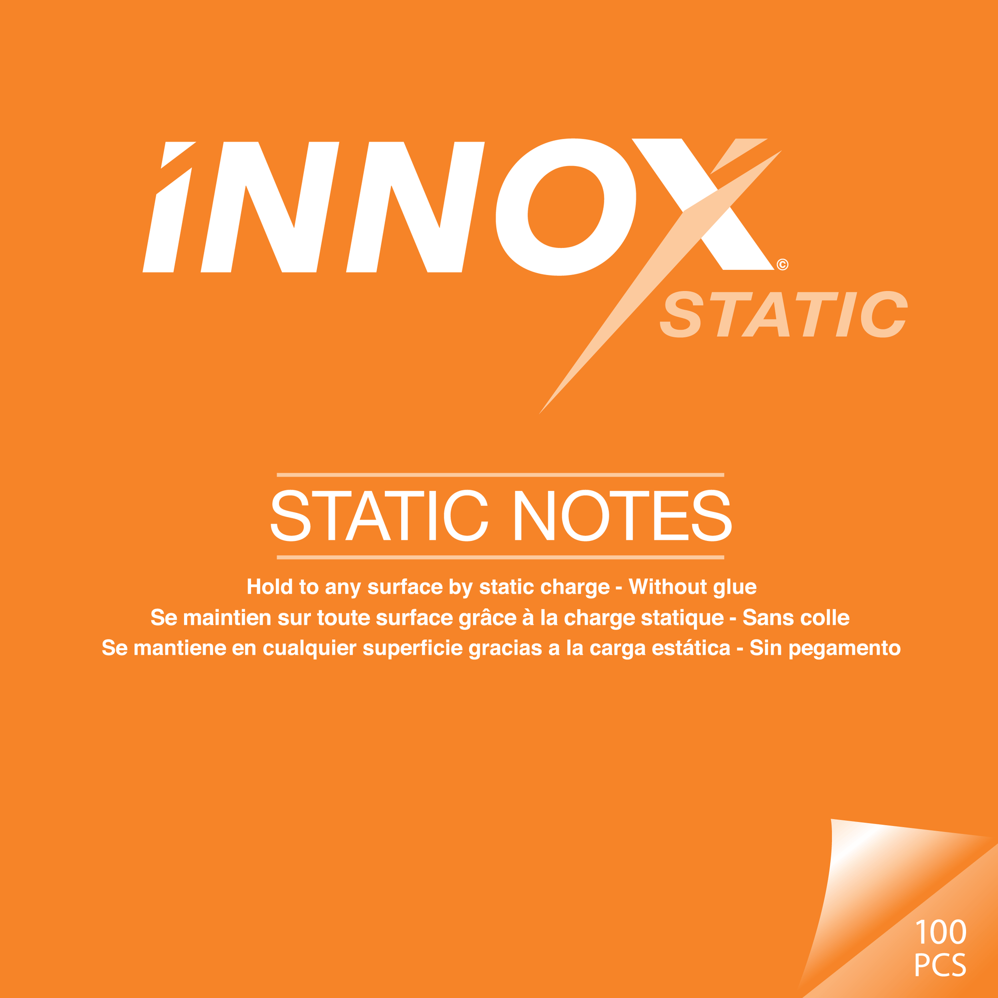 innoXstatic Notes Mm 10x10cm (4x4in) Orange - innoXstatic.com